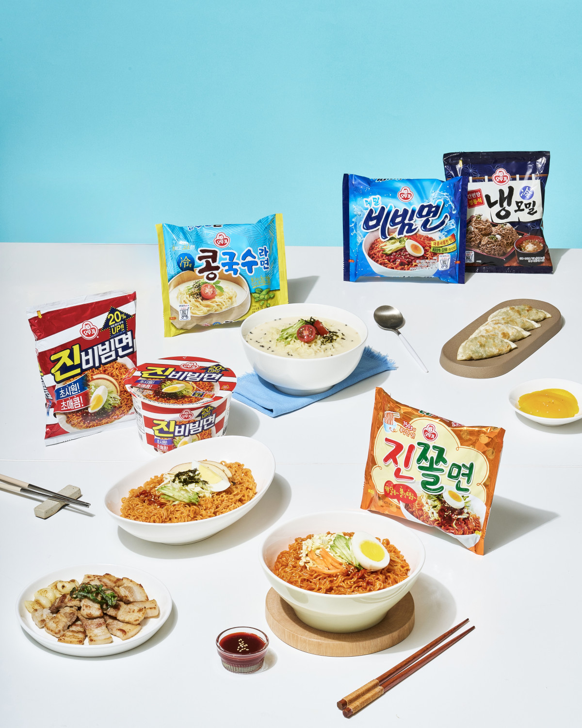 ▲오뚜기 '여름 계절면' 제품군 (사진제공=오뚜기)
