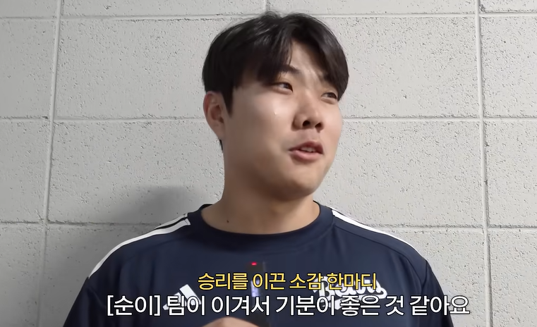 ▲박준순. (출처=유튜브 채널 ‘BEARS TV’ 캡처)