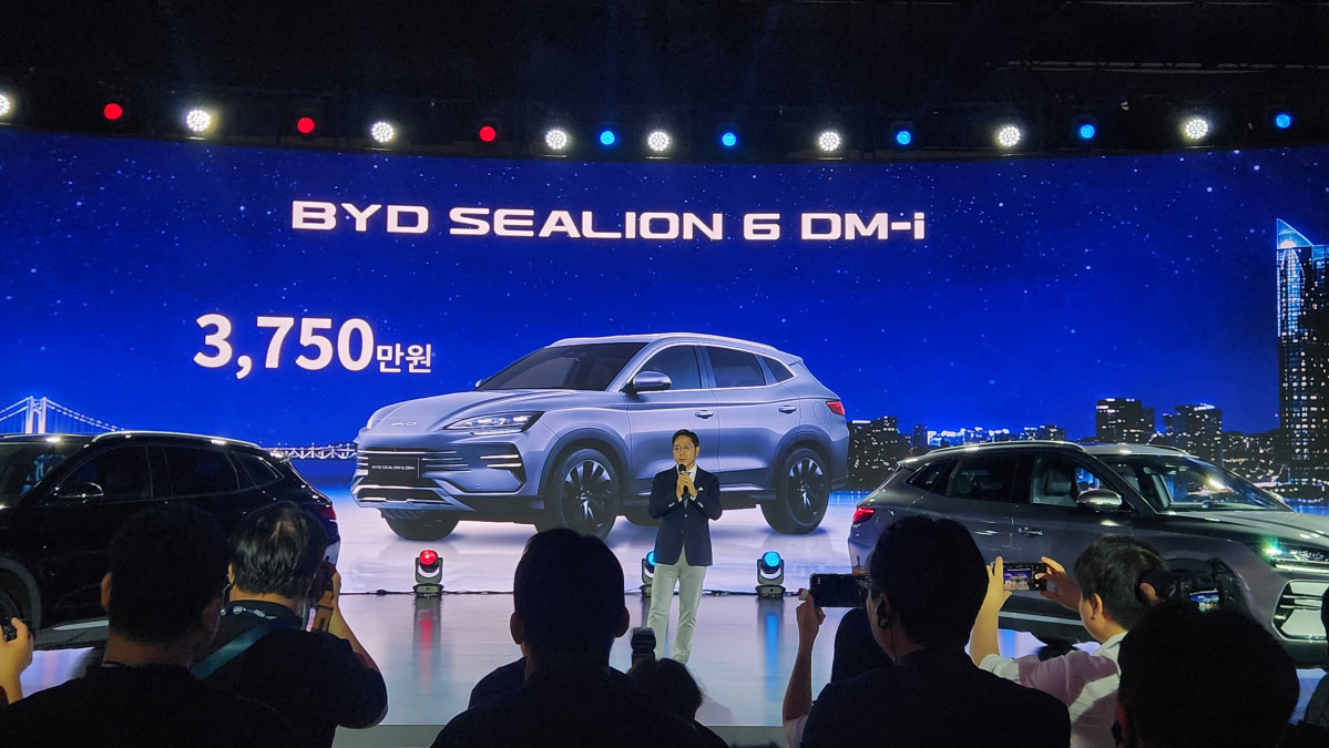 ▲BYD 씨라이언 6 DM-i 모델. 김채빈 기자 chaebi@