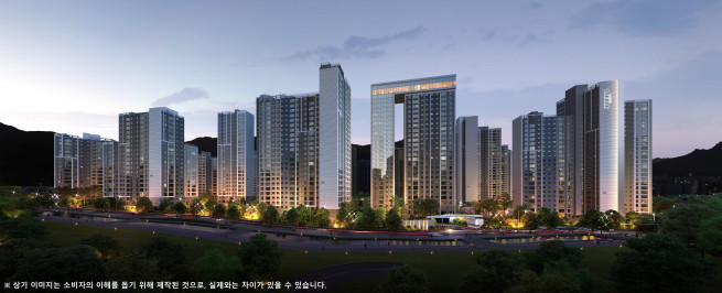 ▲창원 한신더휴 메가센텀 투시도. (사진제공=한신공영)