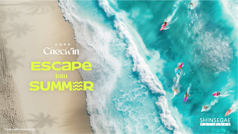 ▲여름 정기 캠페인 'Escape into Summer' (사진제공=신세계면세점)