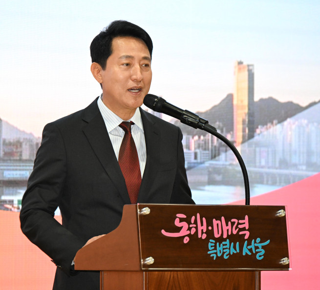 ▲오세훈 서울시장인 29일 'G3 서울 기획위원회' 발대식에서 발언하고 있다. (사진제공=서울시)