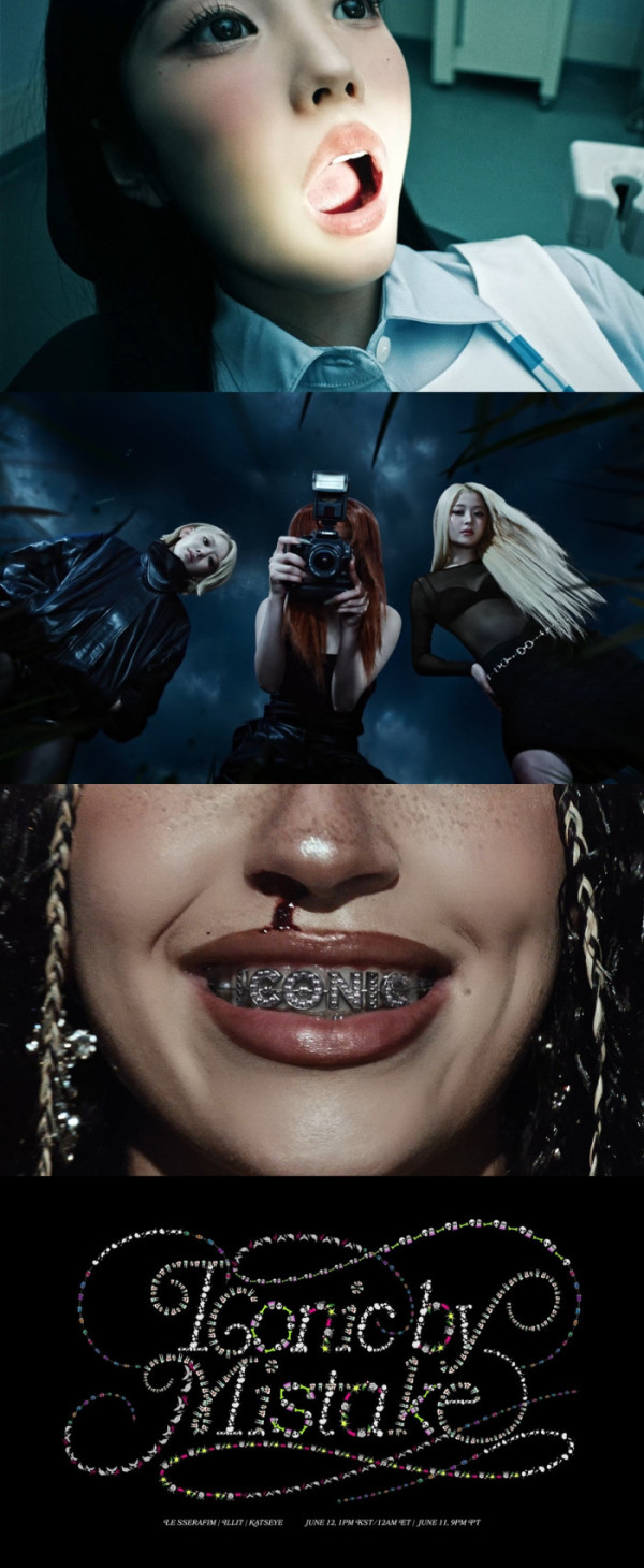 ▲'ICONIC BY MISTAKE' 뮤직비디오 티저 갈무리(사진=하이브-게펜레코드, 쏘스뮤직, 빌리프랩)