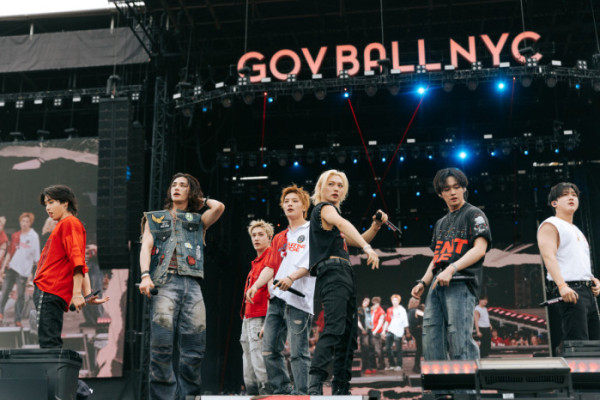 ▲'더 거버넌스 볼 뮤직 페스티벌'에 출연한 스트레이 키즈 (사진출처=The Governors Ball, JYP Entertainment, @okaynicolta)