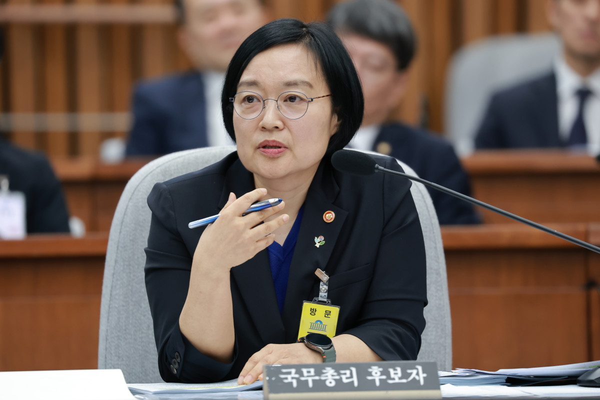 ▲한성숙 국무총리 후보자가 지난달 26일 국회에서 열린 인사청문회에서 국민의힘 김희정 의원 질의에 답하고 있다. (연합뉴스)