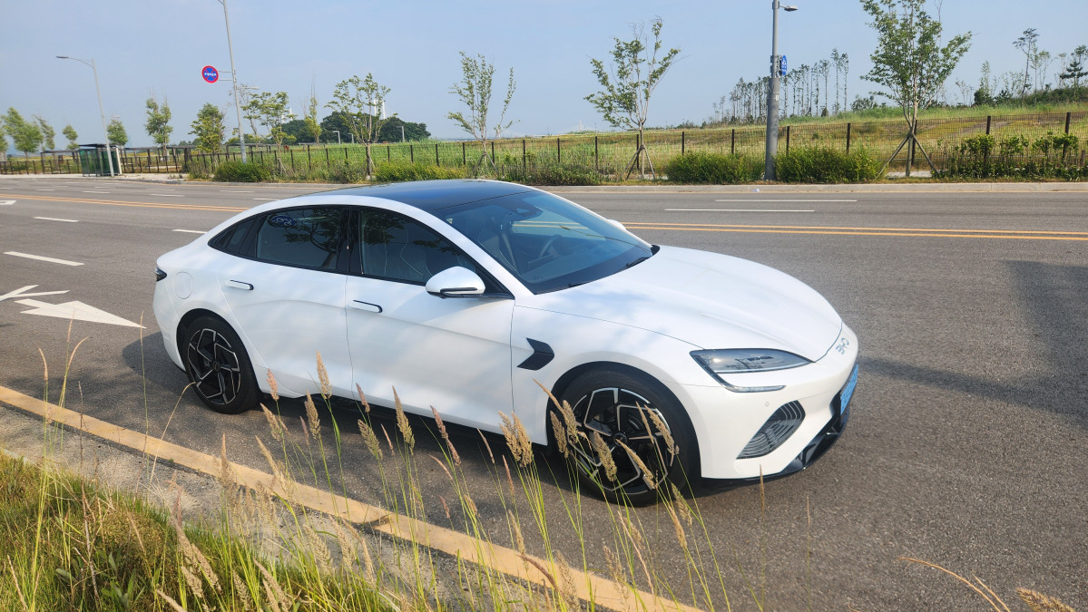 ▲BYD 전기 세단 씰. 김채빈 기자 chaebi@