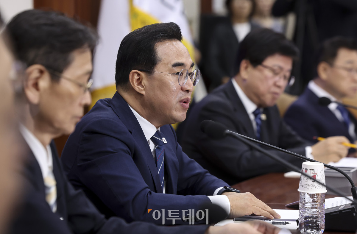 ▲박홍근 기획예산처 장관이 8일 서울 종로구 정부서울청사에서 열린 지방교육재정교부금 개편 공개토론회에서 모두발언을 하고 있다. 고성준 기자 joonko1@
