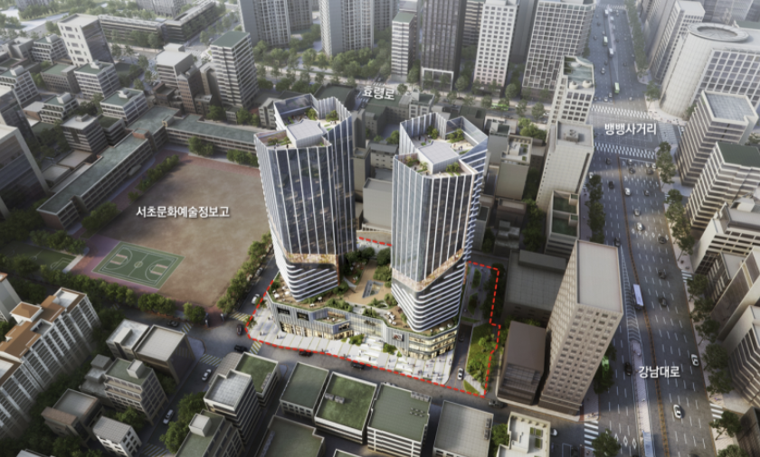 ▲강남역세권 개발 조감도 (사진제공=서울시)