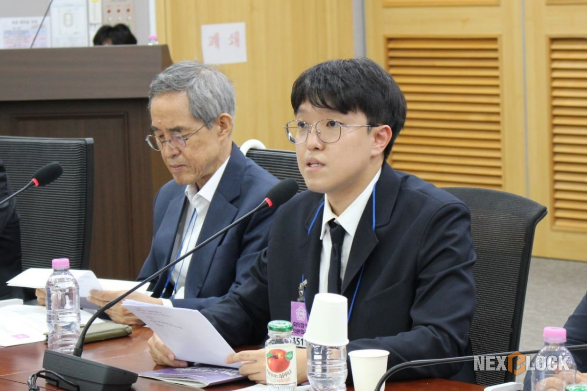 ▲데이원드림 홍승범 실장은 ‘K-콘텐츠 IP의 글로벌 자본화: 해외 기관 자본과 K-POP IP를 연결한 CNCRT 사례를 중심으로’를 주제로 발제했다 (사진=염현주 기자)