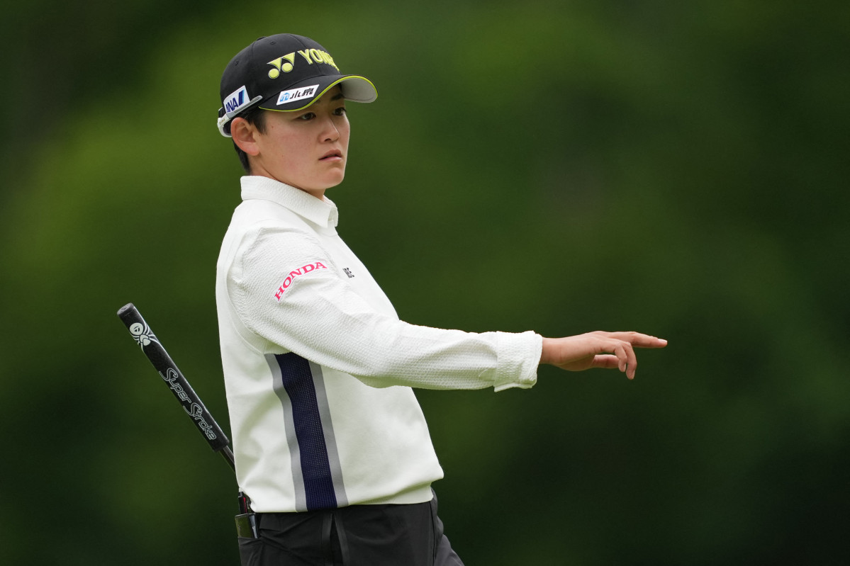 ▲지난달 18일 미시간주 벨몬트의 블라이스필드 컨트리 클럽에서 열린 '2026 마이어 LPGA 클래식 포 심플리 기브'에 출전한 일본의 이와이 아키 선수. (AFP/연합뉴스)