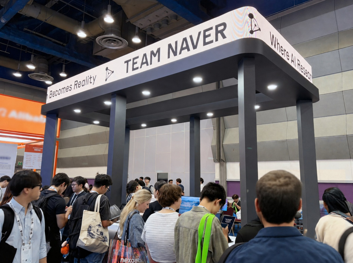 ▲팀네이버가 글로벌 AI 학회인 ICML 2026에 참가, 다양한 AI 기술을 선보였다 (사진제공=네이버클라우드)