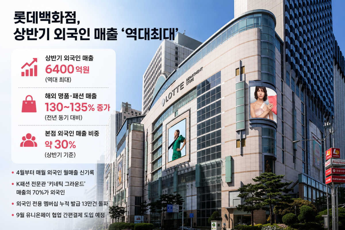 ▲(AI 기반 편집 이미지) (사진제공=롯데백화점)