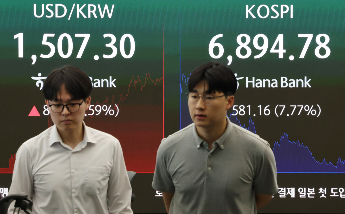 반도체 투매에 코스피 8% 급락…올해 7번째 서킷브레이커