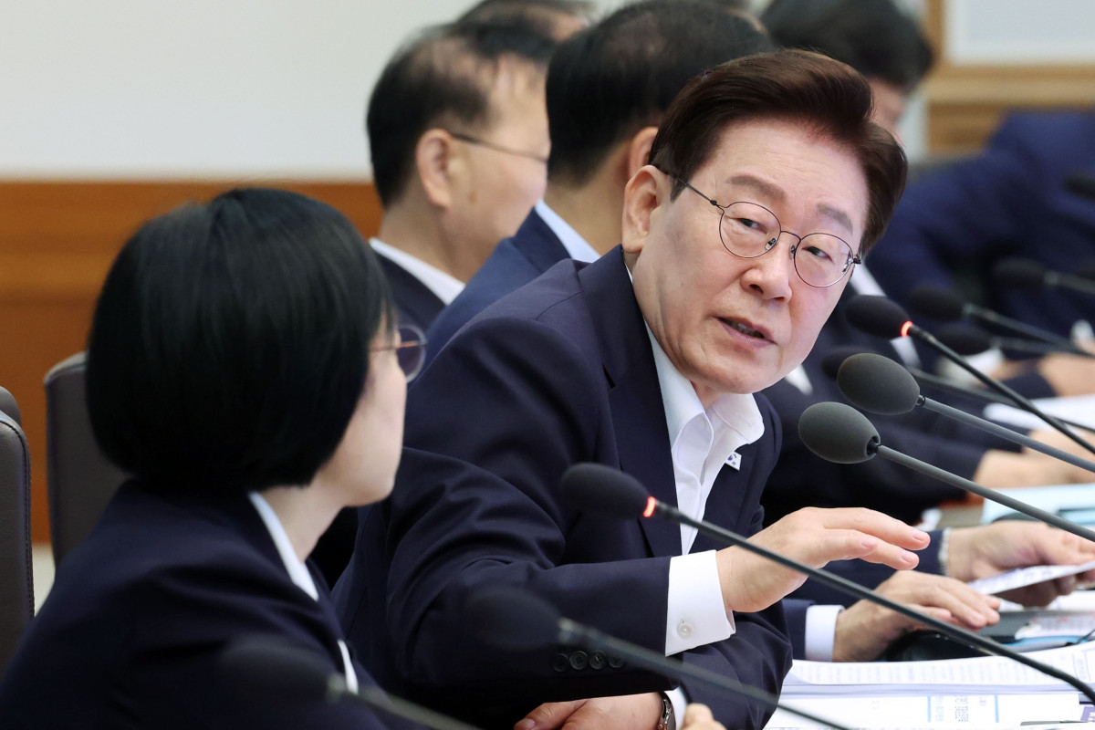 ▲이재명 대통령이 14일 청와대에서 열린 국무회의에서 발언하고 있다. 사진=연합뉴스