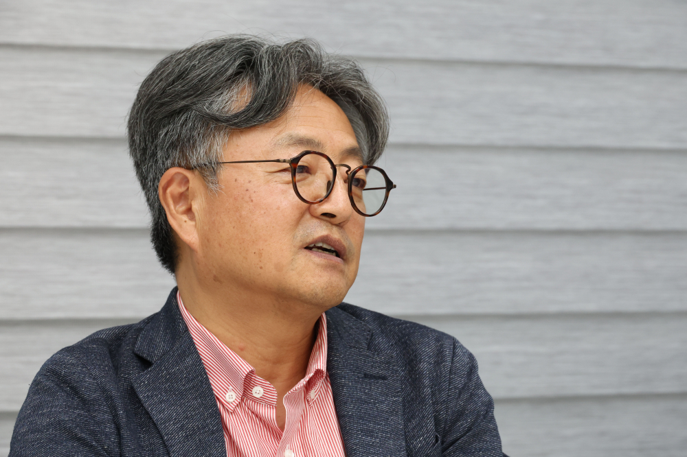 ▲이한주 비스텔리젼스 대표가 13일 서울 서초구 사무실에서 이투데이와 인터뷰를 하고 있다. 고이란 기자 photoeran@ (이투데이DB)