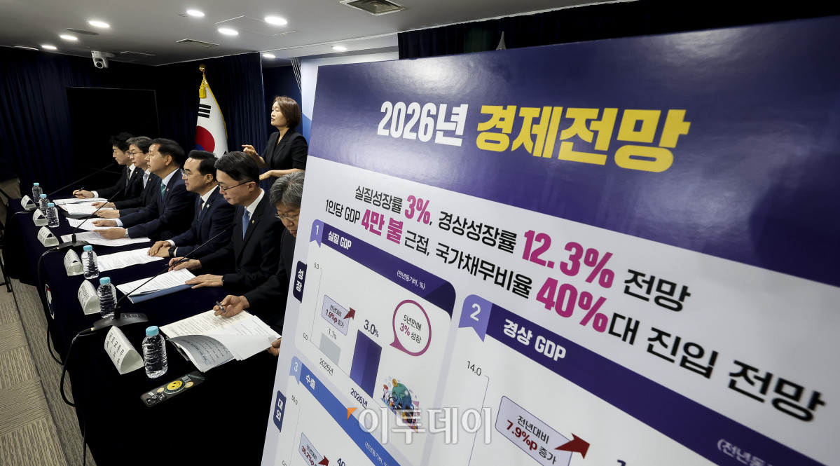 ▲구윤철 부총리 겸 재정경제부 장관이 14일 서울 종로구 정부서울청사에서 열린 '2026년 하반기 경제성장전략 관계부처 합동브리핑'에서 발언하고있다. 고성준 기자 joonko1@