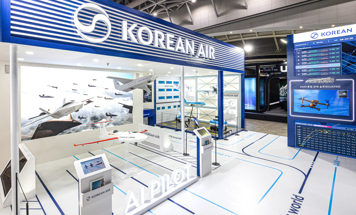 ▲대한항공 2026 드론·UAM 박람회 전시 부스. (사진=대한항공)