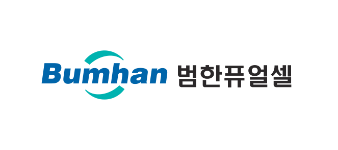 ▲범한퓨얼셀의 영문 및 한글 로고가 디자인된 이미지가 23일 국산 잠수함 연료전지 시장 확대 소식과 함께 소개되고 있다.