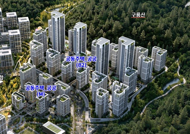 ▲개포 구룡마을 공공주택건설사업(M블록, B2블록) 조감도 (사진제공=서울시)