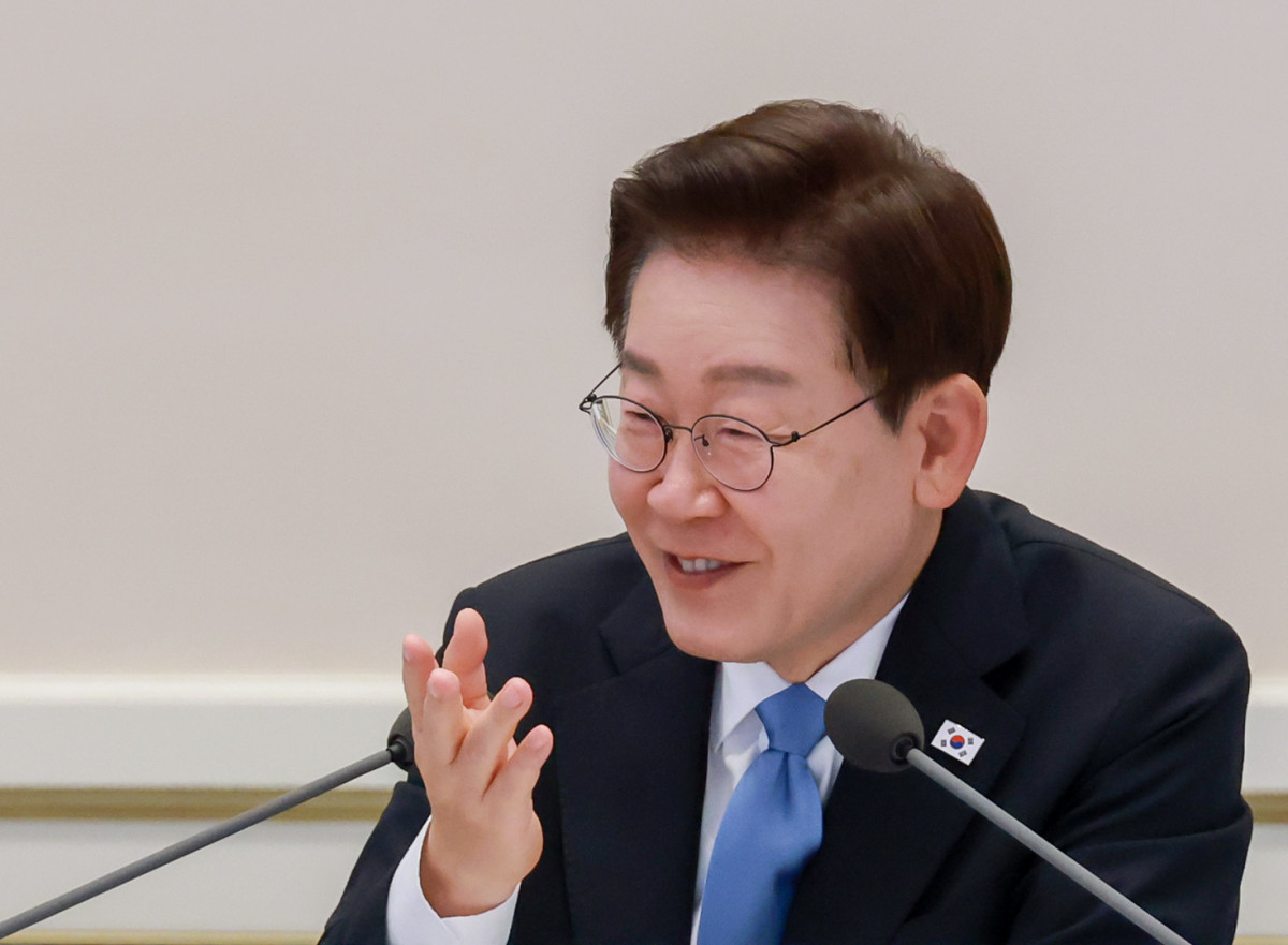 ▲이재명 대통령이 22일 청와대에서 열린 지역·필수·공공의료 간담회에서 발언하고 있다. (사진제공=연합뉴스)