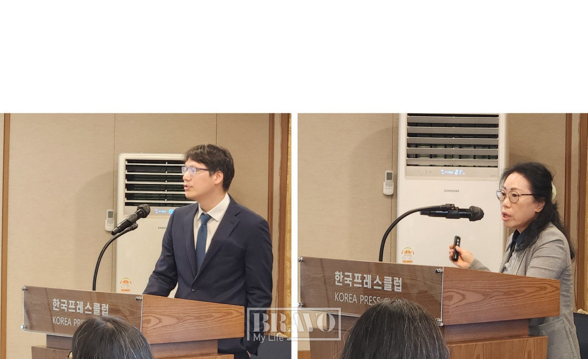 ▲장영욱 대외경제정책연구원 연구위원(왼쪽)과 우영옥 이주사회통합정책연구소장은 22일 저출산·고령사회위원회가 개최한 ‘인구·이주 전략 포럼’에서 발표를 하고 있다. 서지희 기자 jhsseo@