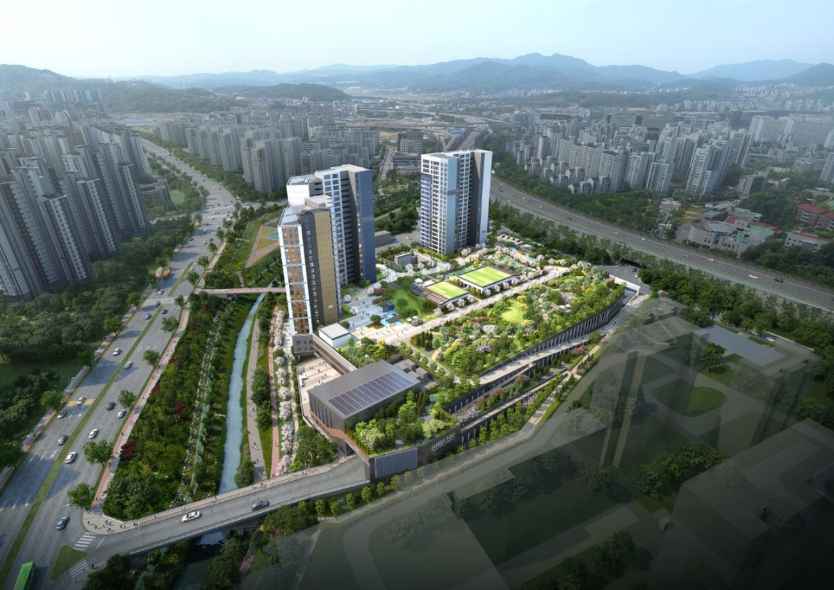 ▲장지차고지 입체화사업 조감도 (사진제공=금호건설)