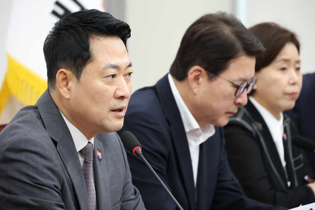 ▲국민의힘 장동혁 대표가 23일 국회에서 열린 최고위원회의에 참석, 발언하고 있다. (연합뉴스)