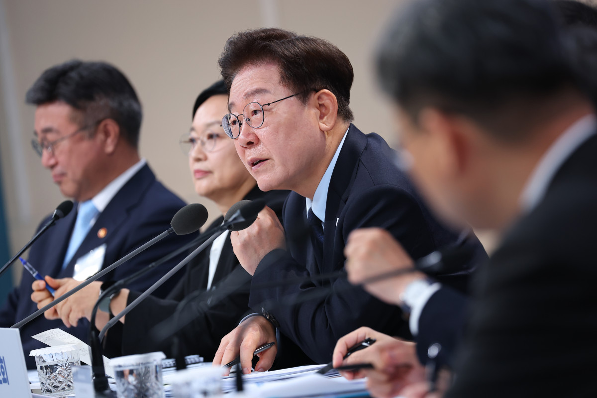 ▲이재명 대통령이 23일 서울 여의도 KBS 별관에서 열린 부동산정책 국민 대토론회에서 발언하고 있다. (사진제공=연합뉴스)