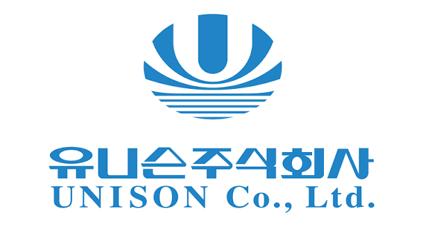 ▲유니슨이 2025년 상용화 목표로 개발 중인 10MW 해상풍력터빈과 관련해, 23일 보도에 언급된 유니슨 주식회사의 로고가 파란색으로 표시되어 있다.