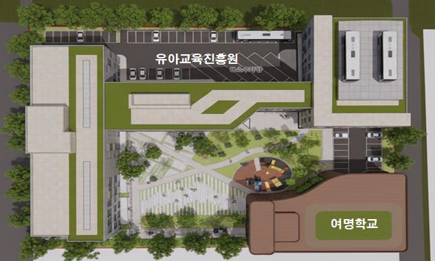▲여명학교 및 유아교육진흥원 공간 구상안. (제공=서울시교육청)