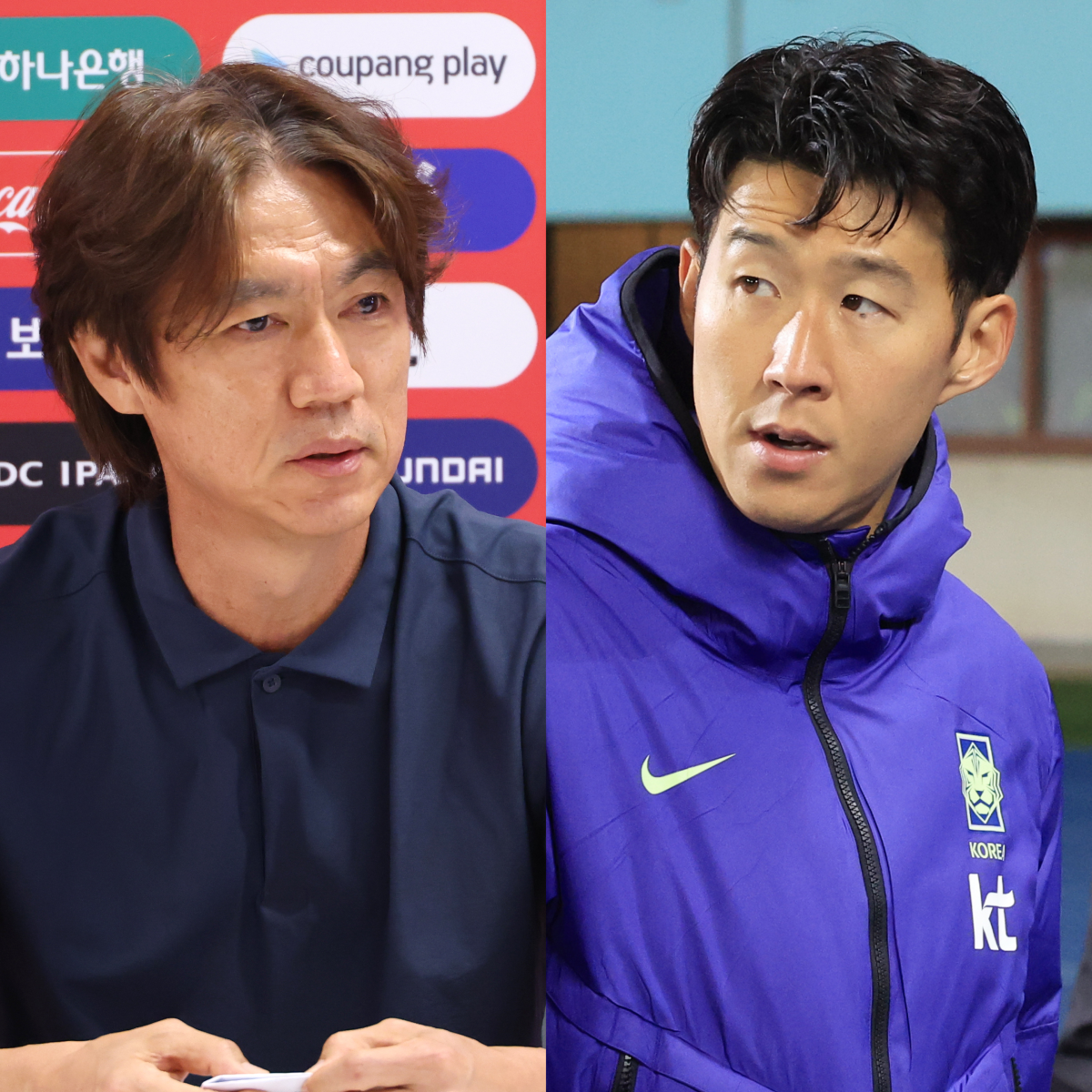 ▲홍명보 전 감독과 손흥민. (연합뉴스)
