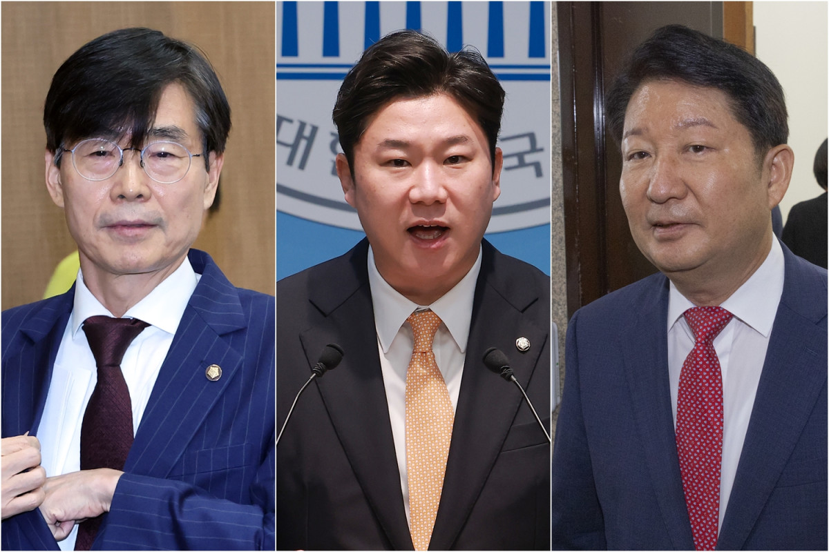 ▲국민의힘 조경태(왼쪽부터), 진종오, 권영진 의원 (연합뉴스)