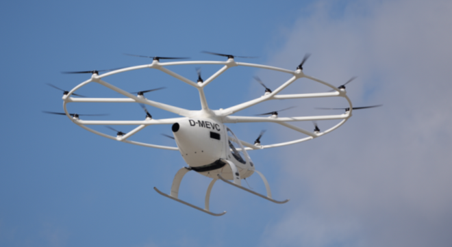 ▲볼로콥터(Volocopter)VOLO 2X 모습. (사진제공=국토교통부)