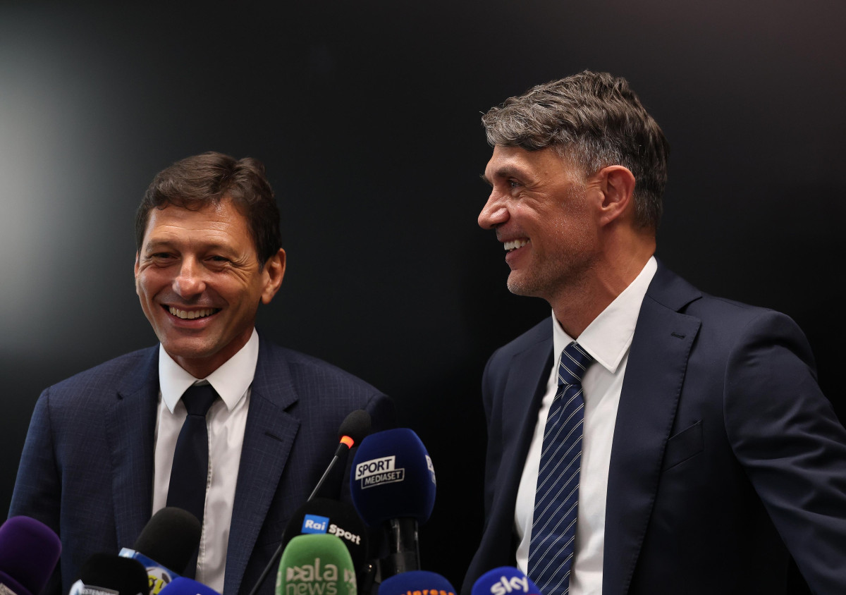▲왼쪽부터 레오나르두, 파올로 말디니. (출처=이탈리아 축구협회(FIGC) 공식 홈페이지)