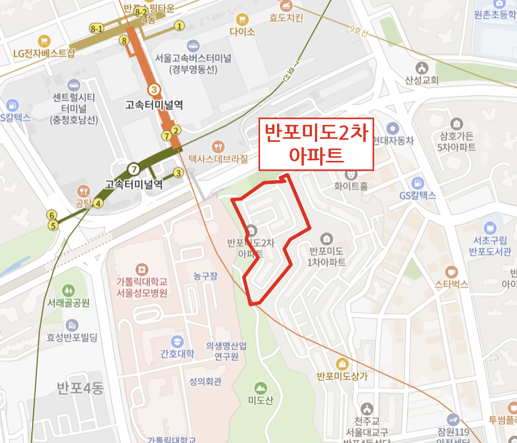 ▲반포미도2차 위치도 (사진제공=서울시 정비사업 정보몽땅)