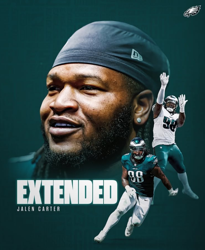 ▲미국프로풋볼(NFL) 필라델피아 이글스의 수비 태클 잘렌 카터. (출처=필라델피아 이글스 공식 인스타그램)