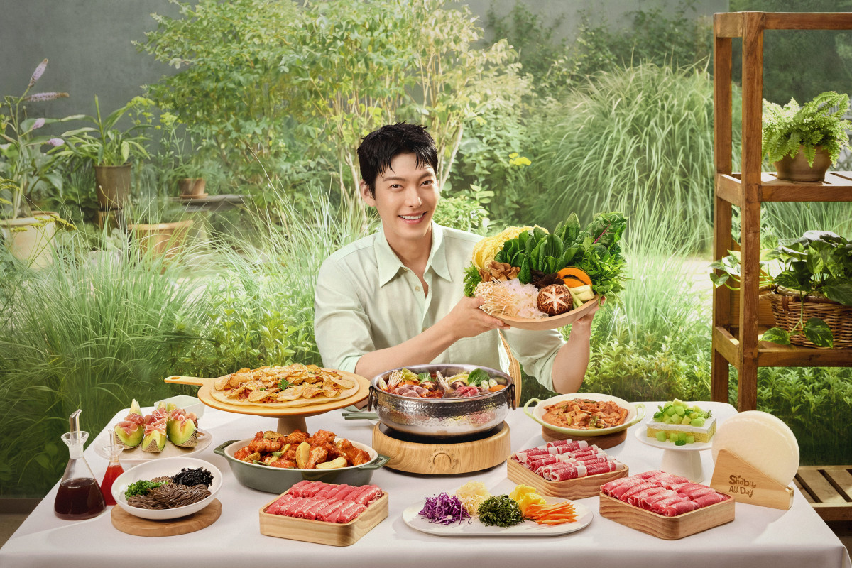▲'샤브올데이' 전속모델로 재계약이 확정된 배우 김우빈 (사진제공=샤브올데이)