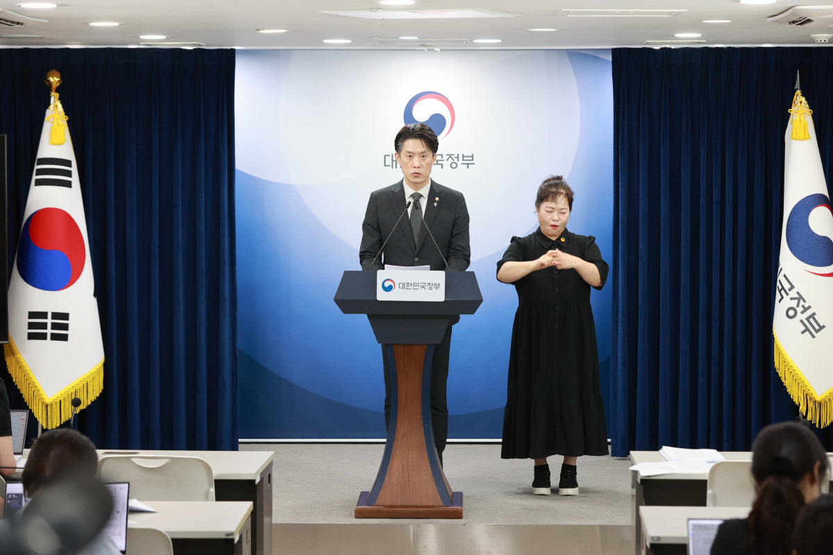 ▲노용석 중소벤처기업부 제1차관이 지난달 22일 서울특별시 종로구 서울청사 본관에서 ‘모두의 창업’ 관련 브리핑을 하고 있다. (사진제공=중소벤처기업부)
