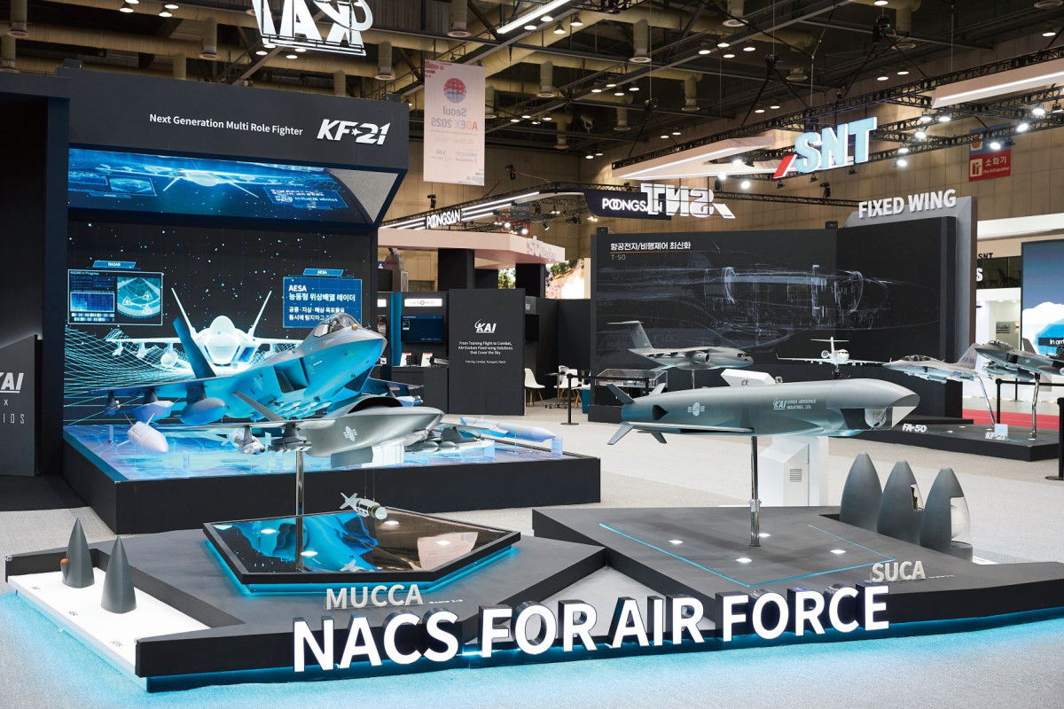 ▲ADEX 2025에 전시된 KAI 차세대 공중전투체계(NACS) (사진제공=한국항공우주(KAI))