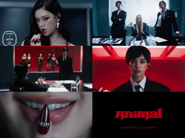 ▲캣츠아이 '애니멀(Animal)' 티저(사진출처=하이브-게펜레코드)
