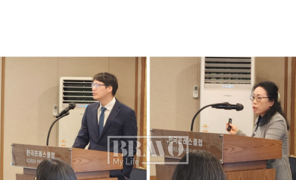 ▲장영욱 대외경제정책연구원 연구위원(왼쪽)과 우영옥 이주사회통합정책연구소장은 22일 저출산·고령사회위원회가 개최한 ‘인구·이주 전략 포럼’에서 발표를 하고 있다. 서지희 기자 jhsseo@