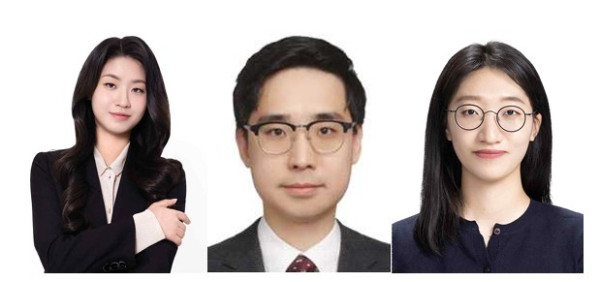 ▲(왼쪽부터) 고려대 강지승 교수, 경희대 연동건 교수, 경희대 김현진 연구원 (고려대)
