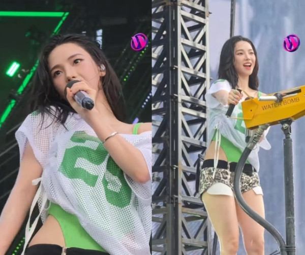 ▲카리나(사진=워터밤 공식 SNS)