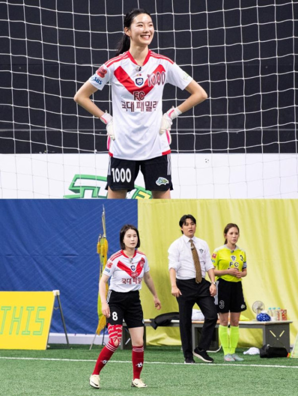 ▲'골때녀' 천송이, 기보배(사진출처=SBS)