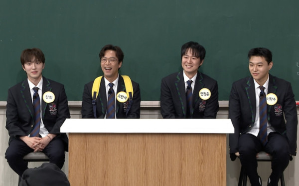 ▲‘아는 형님’ 찬희·오만석·연정훈·이탁수(사진출처=JTBC)