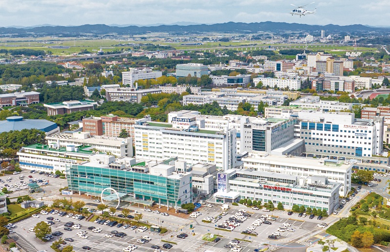 ▲원광대학교병원 전경. (사진제공=원광대학교병원)