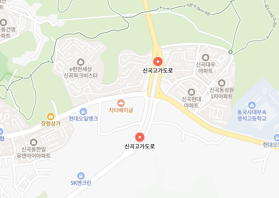 ▲[속보] 경기 의정부 금신로 교통사고로 도로 통제 (출처=네이버 지도 캡처)
