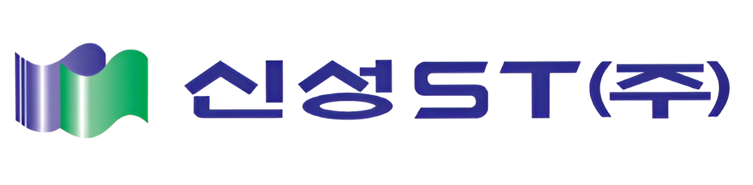 ▲신성에스티가 미국 켄터키법인 양산 가동을 앞둔 6일, 회사 로고가 포함된 자료 이미지가 사용되고 있다.