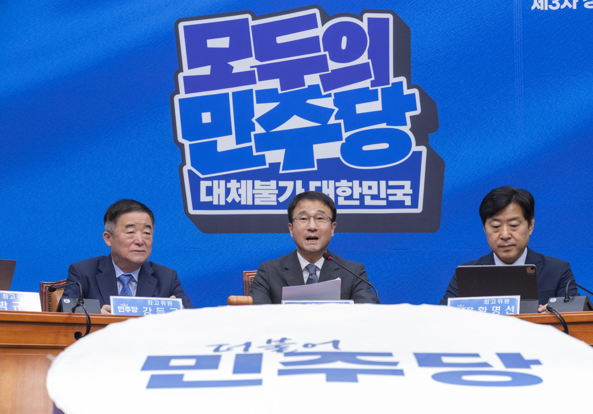 ▲더불어민주당 한병도 당 대표 직무대행 겸 원내대표가 5일 국회에서 열린 최고위원회의에서 발언하고 있다. (연합뉴스)