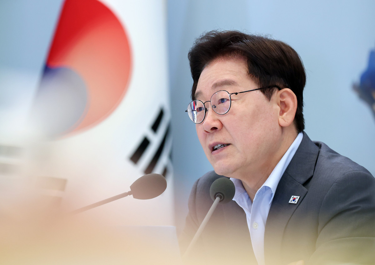 ▲이재명 대통령이 5일 청와대 영빈관에서 열린 교육부·국가교육위·문체부·국가유산청 등에 대한 부처 업무보고에서 발언하고 있다. 사진=연합뉴스